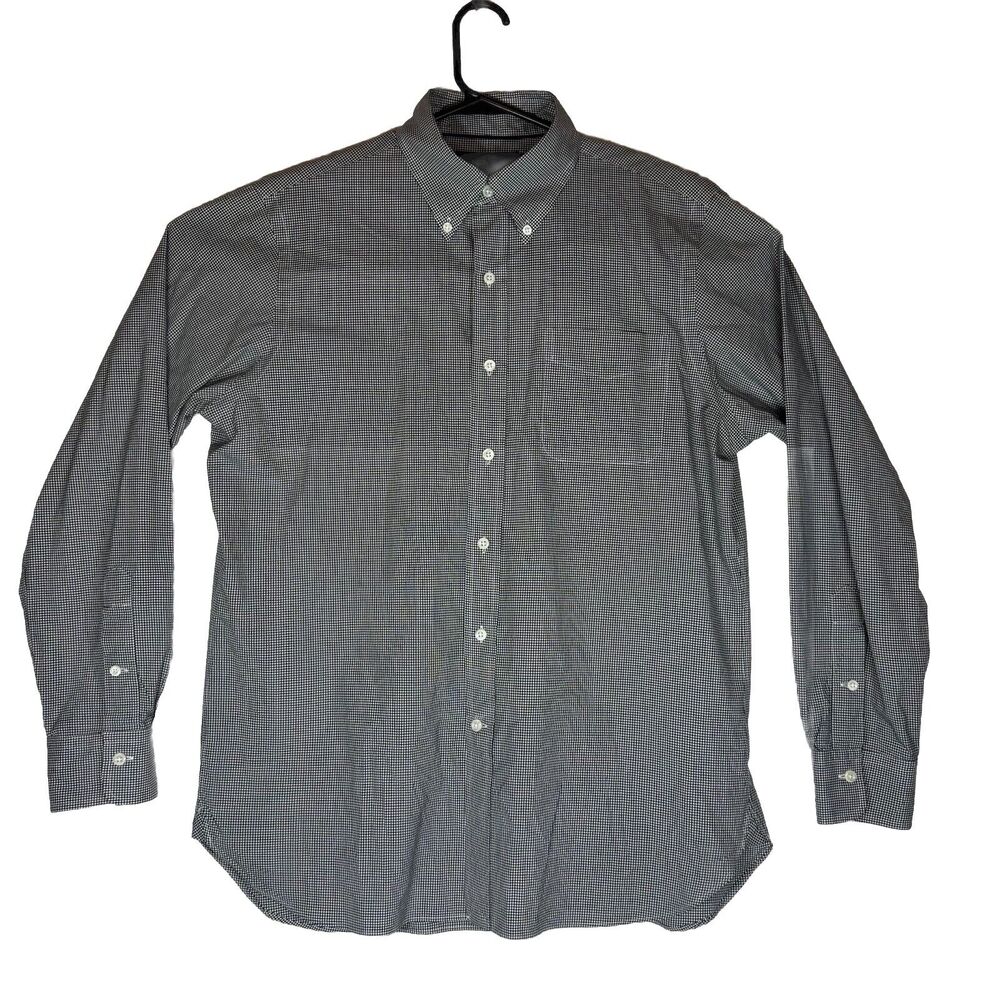 Polo Ralph Lauren Mens Medium Long Sleeve Plaid Button Down 100% Cotton Stretch
